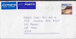 New Zealand AIRPOST & FASTPOST Par Avion Labels AUCKLAND 1994 Cover To LOS ANGELES United States $1.50 Warbrick Terrace - Corréo Aéreo