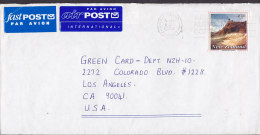 New Zealand AIRPOST & FASTPOST Par Avion Labels AUCKLAND 1994 Cover To LOS ANGELES United States $1.50 Warbrick Terrace - Airmail