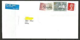 GREAT BRITAIN England 2015 Air Mail Cover To Estland Estonia Estonie Queen Elizabeth Stamp Etc - Storia Postale