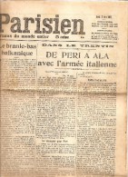 LE PETIT PARISIEN DU3 JUIN  1915  DE PERI A ALA AVEC L'ARMEE ITALIENNE - Le Petit Parisien