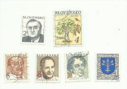 Slovaquie N°133, 135, 137 à 139, 143 Côte 1.80 Euros - Sonstige & Ohne Zuordnung