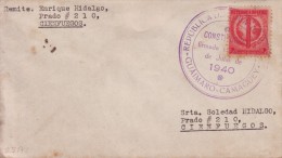 1939-H-32 CUBA. REPUBLICA. 1939. TABACO. TOBACCO. 2c. SOBRE CANCELACION ESPECIAL DE LA CONSTITUCION DE 1940. - Cartas & Documentos