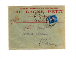 ENVELOPPE DE ALGER POUR CHARON 03/06/1926 - Storia Postale