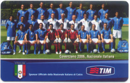 COVERCIANO NAZIONALE ITALIANA CALCIO SCHEDA TELEFONICA TELECOM 2181 - Publiques Thématiques