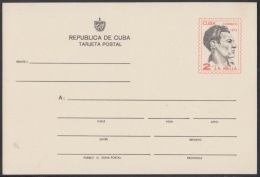 1974-EP-1 CUBA 1974. Ed.111. TARJETA ENTERO POSTAL. POSTAL STATIONERY. JULIO ANTONIO MELLA. UNUSED. - Lettres & Documents