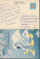 1981-EP-7 CUBA 1981. Ed.128h. MOTHER DAY SPECIAL DELIVERY. ENTERO POSTAL. POSTAL STATIONERY. CISNES. FLOWERS. FLORES. US - Ongebruikt