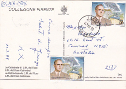 Greece 1999 Postcard Sent To Australia - Covers & Documents