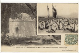 Carte Postale Ancienne Algérie - Bougie (Bejaia). Pelerinage Au Marabout Sidi Mohand Amokran - Religion, Islam - Bejaia (Bougie)