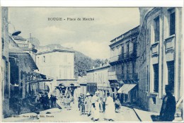 Carte Postale Ancienne Algérie - Bougie (Bejaia). Place Du Marché - Bejaia (Bougie)