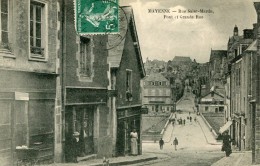 CPA 53 MAYENNE RUE SAINT MARTIN PONT ET GRANDE RUE 1910 - Mayenne
