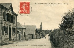 CPA 53 GREZ EN BOUERE ENTREE DU BOURG ROUTE DE LA GARE 1907 - Other & Unclassified