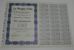 La Bougie Colin, Stts à Entrains Sur Nohain, Ss à Strasbourg - Automobile