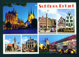 GERMANY  -  Erfurt  Multi View  Used Postcard As Scans - Erfurt