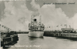 PAYS BAS - BATEAUX - IJMUIDEN - Thuiskomst Van De "ORANJE " - Groeten Uit Badpaviljoen " IJMOND " - IJmuiden