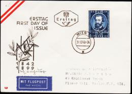 1949. KARL MILLÖCKER 1 S FDC WIEN 31.12.49.  (Michel: 947) - JF123801 - Lettres & Documents