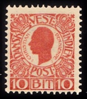 1905. Chr. IX. 10 Bit Red. (Michel: 30) - JF103538 - Dänisch-Westindien