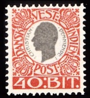 1905. Chr. IX. 40 Bit Grey/red. (Michel: 33) - JF103486 - Deens West-Indië