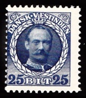 1907-1908. Frederik VIII. 25 Bit Blue. (Michel: 45) - JF103483 - Deens West-Indië