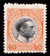 1915-1916. Chr. X. 40 Bit Grey/red. (Michel: 55) - JF103474 - Dänisch-Westindien