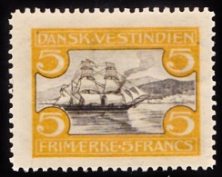 1905. St. Thomas Harbour. 5 Fr. Brown/yellow. (Michel: 37) - JF103524 - Dänisch-Westindien