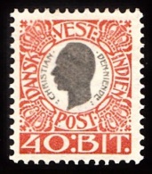 1905. Chr. IX. 40 Bit Grey/red. (Michel: 33) - JF103453 - Deens West-Indië