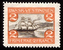 1905. St. Thomas Harbour. 2 Fr. Brown/red. (Michel: 36) - JF103456 - Danish West Indies