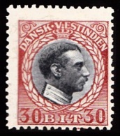 1915-1916. Chr. X. 30 Bit Grey/brown-red. (Michel: 54) - JF103478 - Deens West-Indië