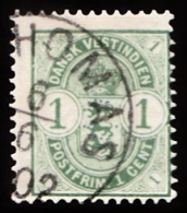1903. Coat-of-Arms Type. 1 C. Green. ST. THOMAS 6.6.02. Nice Shade. (Michel: 21) - JF103495 - Deens West-Indië