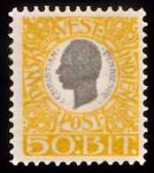1905. Chr. IX. 50 Bit Grey/yellow. (Michel: 34) - JF103488 - Deens West-Indië