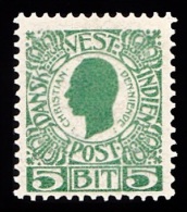 1905. Chr. IX. 5 Bit Green. (Michel: 29) - JF103537 - Danish West Indies