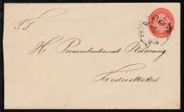 1891-1895. Stamped Envelope. 3 CENTS Red. Total Issued 15.000. Watermark Type III. Bott... (Michel: FACIT FK 8) - JF1036 - Danish West Indies