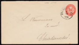 1881. Stamped Envelope. 3 CENTS Red. Total Issued 13.000. Watermark Type I. Bottom Flap... (Michel: FACIT FK 4) - JF1036 - Danish West Indies