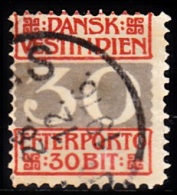1905. Numeral Type.  30 Bit Red/grey Very Small Stamp. (Michel: P7A) - JF103726 - Deens West-Indië
