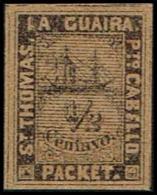 1868. ½ Centavo. Black On Yellow Paper. Scarce Never Hinged Stamp. (Michel: ) - JF106463 - Danish West Indies