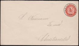 1881. Stamped Envelope. 3 CENTS Red. Total Issued 13.000. Watermark Type I. Bottom Flap... (Michel: FACIT FK 4) - JF1064 - Dänisch-Westindien