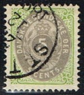 1896-1906. Bi-coloured. 5 C. Green/blue. Inverted Frame. Perf. 12 3/4. (Michel: 19 II) - JF153281 - Deens West-Indië