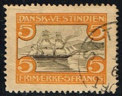 1905. St. Thomas Harbour. 5 Fr. Brown/yellow. (Michel: 37) - JF153383 - Danish West Indies