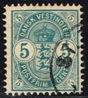 1903. Coat-of-Arms Type. 5 C. Blue. (Michel: 22) - JF153352 - Danish West Indies