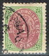 1896-1906. Bi-coloured. 1 Cent Green/red. Inverted Frame. Perf. 12 3/4. (Michel: 16 II) - JF153321 - Deens West-Indië