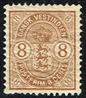 1903. Coat-of-Arms Type. 8 C. Brown. (Michel: 28) - JF153375 - Danish West Indies