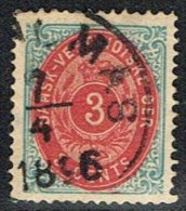 1873-1874. Bi-coloured. 3 C. Blue/red. Normal Frame. Perf. 14x13½. (Michel: 6 Ib) - JF153323 - Deens West-Indië