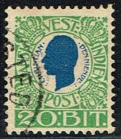 1905. Chr. IX. 20 Bit Blue/green. (Michel: 31) - JF153400 - Danish West Indies