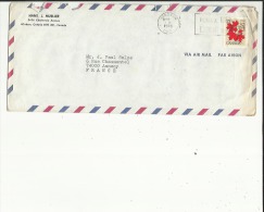 Enveloppe Flamme Timbrée Du Canada De Exp:Mr H J  Mueller Windsor Ontario Adressé A Mr J P  Salze A Annecy 74 - Luftpost
