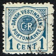 1902. Ring Type. 1 Cent Blue (Michel: P1) - JF153487 - Dänisch-Westindien