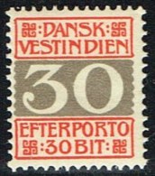 1905. Numeral Type.  30 Bit Red/grey (Michel: P7A) - JF153510 - Dänisch-Westindien