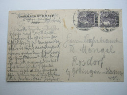 1921 , NOHFELDEN  Karte Nach Rosdorf - Storia Postale