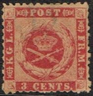 1872. 3 C. Carmine-rose. Lineperf. 12½. (Michel: 3 A) - JF161347 - Danish West Indies