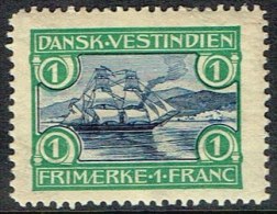 1905. St. Thomas Harbour. 1 Fr. Blue/green. (Michel: 35) - JF157865 - Dänisch-Westindien