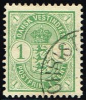 1903. Coat-of-Arms Type. 1 C. Green. (Michel: 21) - JF158899 - Danish West Indies
