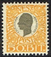 1905. Chr. IX. 50 Bit Grey/yellow. (Michel: 34) - JF157818 - Deens West-Indië